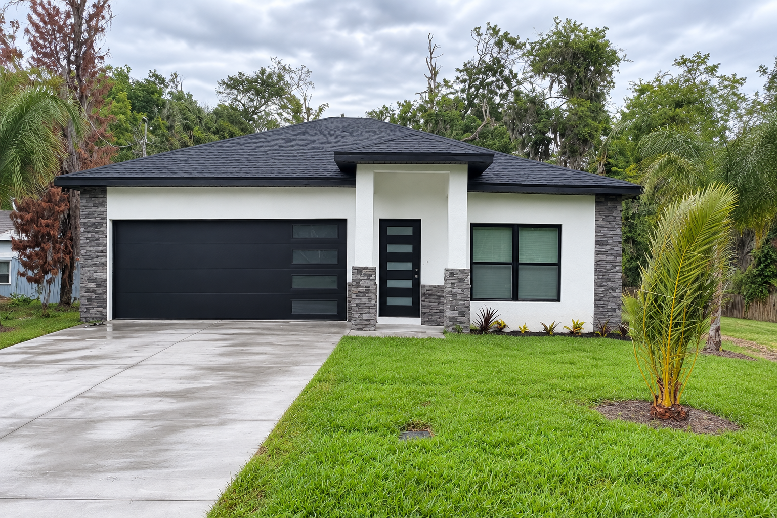 Residential project during construction