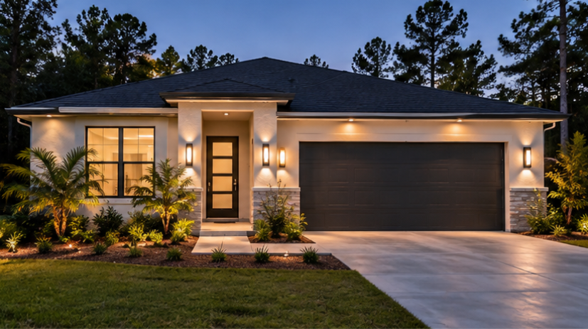 Completed residential home